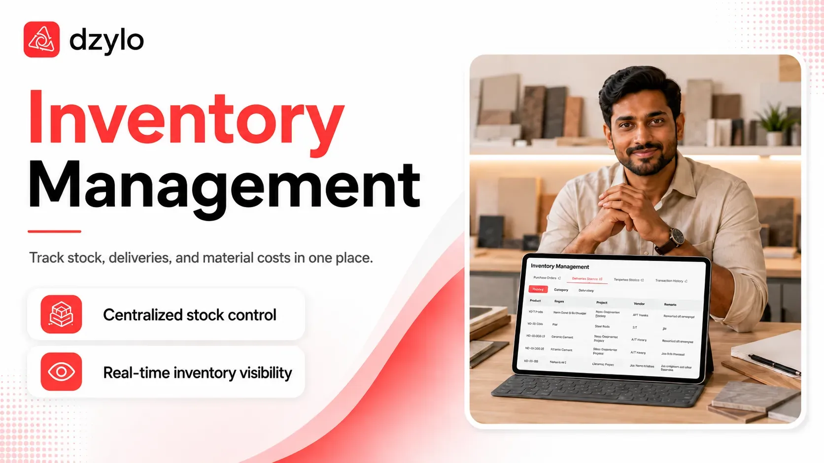 Stop Losing Materials! DZYLO Inventory Management Explained